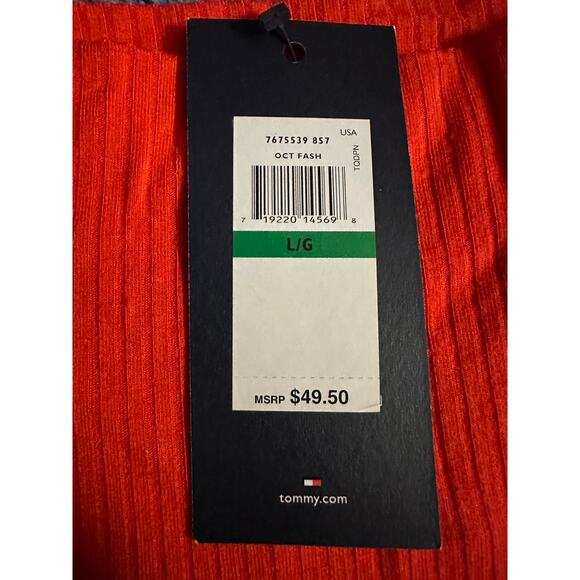 Tommy Hilfiger Shoes - Tommy Hilfiger Long Sleeve Turtleneck Smooth Ribbed Viscose Sweater